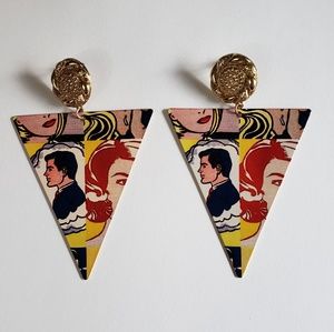 Comic Book Earrings